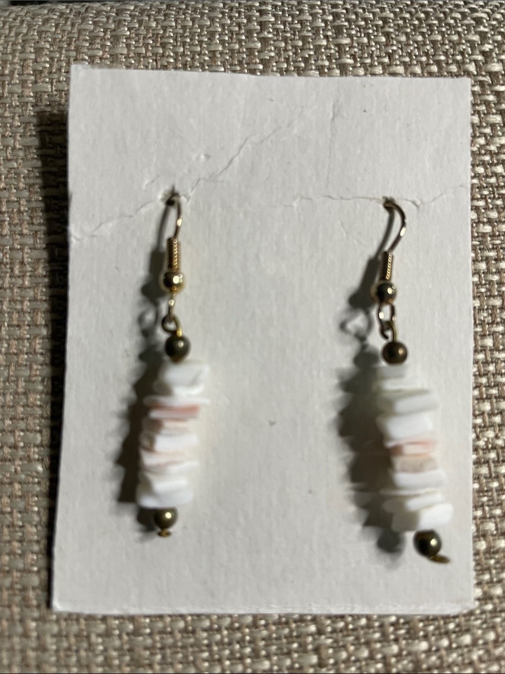 SHELL  vintage earrings very cute!!